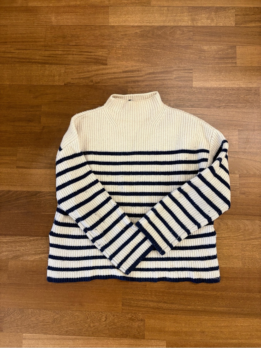 RAILS Striped Cream and Navy Knit Sweater - Picture 7 of 7